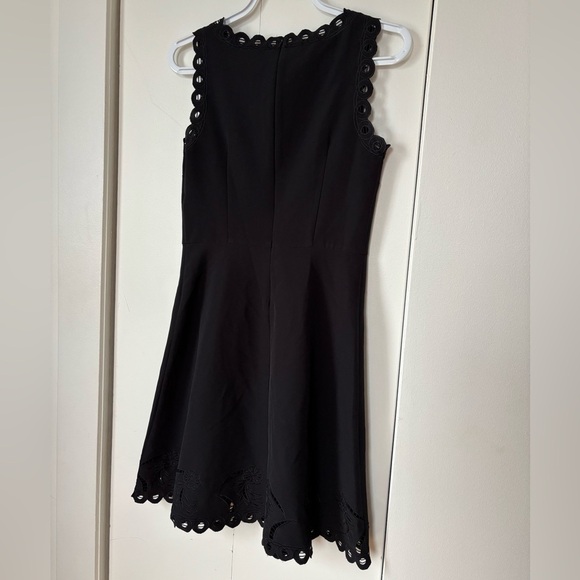 🎉4/30$🎉 Elegant Black Eyelet Cocktail Dress – Size Small ✨ - Picture 4 of 7
